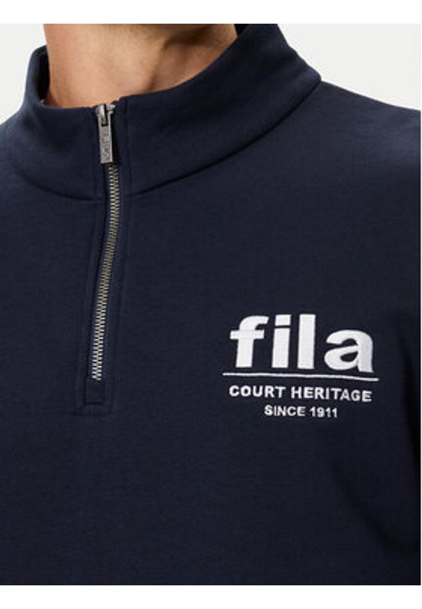 Fila Bluza FAM0660 Granatowy Regular Fit. Kolor: niebieski. Materiał: bawełna