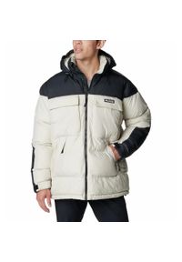 columbia - Kurtka puchowa męska Columbia Ballistic Ridge Oversized Puffer. Kolor: biały. Materiał: puch