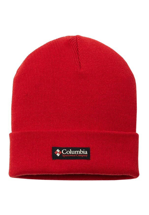 columbia - Czapka męska City Trek Heavyweight Beanie. Kolor: czerwony. Materiał: akryl. Styl: sportowy