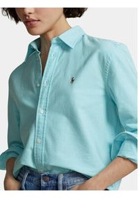 Polo Ralph Lauren Koszula Ls Rx Anw St 211932521005 Niebieski Relaxed Fit. Typ kołnierza: polo. Kolor: niebieski. Materiał: bawełna