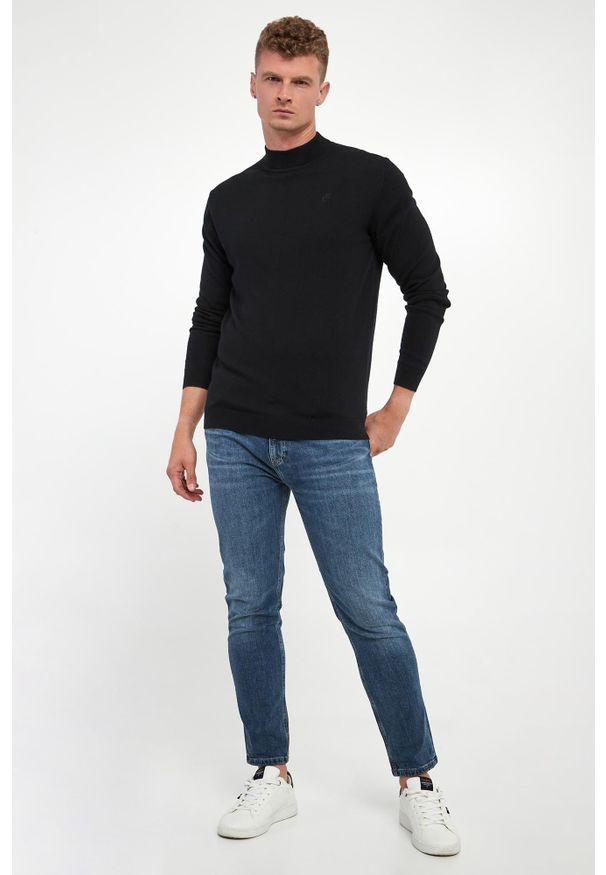 Karl Lagerfeld - Sweter męski wełniany KARL LAGERFELD. Materiał: wełna