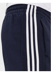Adidas - adidas Szorty sportowe Essentials French Terry 3-Stripes Shorts IC9436 Niebieski Regular Fit. Kolor: niebieski. Materiał: bawełna. Styl: sportowy