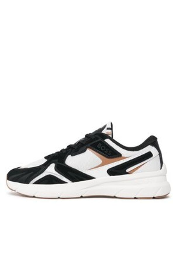 BOSS - Boss Sneakersy Owen 50504238 10254496 01 Czarny. Kolor: czarny. Materiał: zamsz, skóra