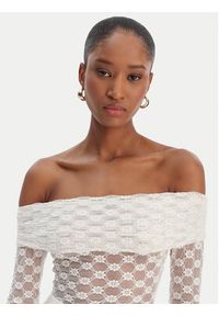 BARDOT - Bardot Bluzka 59742TB Biały Regular Fit. Kolor: biały. Materiał: syntetyk, bawełna #2