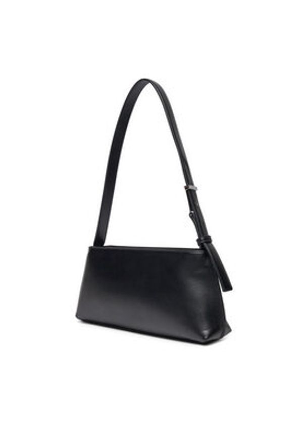 Calvin Klein Torebka Embossed Logo K60K612550 Czarny. Kolor: czarny. Materiał: skórzane