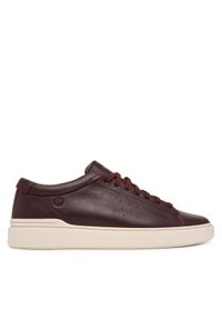 Clarks Sneakersy Craft Swift 26183285 Brązowy. Kolor: brązowy. Materiał: skóra