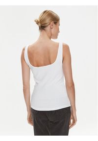Calvin Klein Jeans Top J20J223192 Biały Relaxed Fit. Kolor: biały. Materiał: bawełna #4