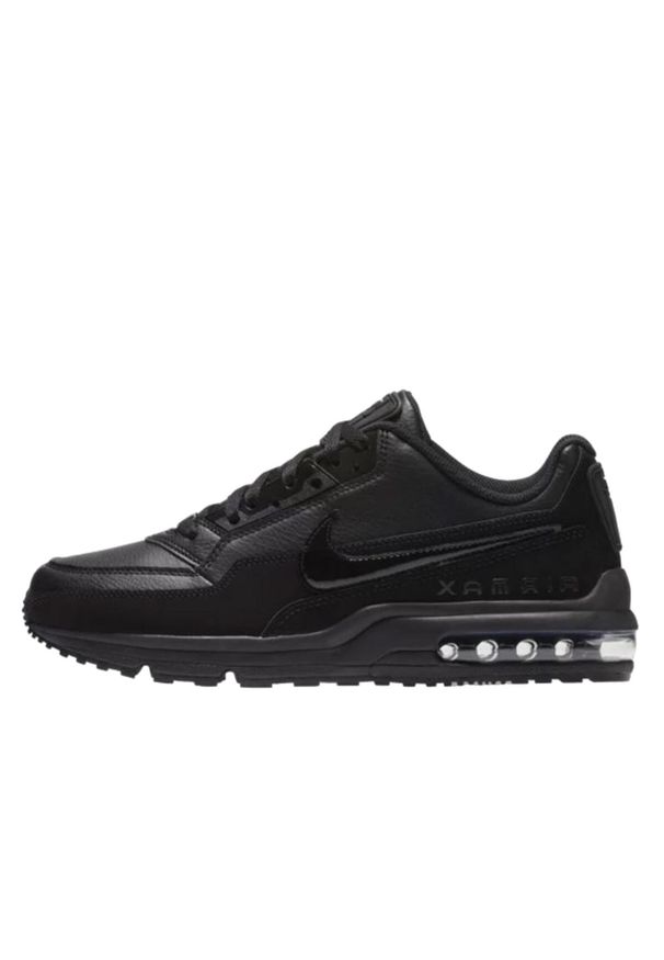 Buty do chodzenia męskie Nike Air Max Ltd 3. Zapięcie: sznurówki. Kolor: czarny. Materiał: skóra, syntetyk, tkanina, materiał. Szerokość cholewki: normalna. Model: Nike Air Max. Sport: turystyka piesza