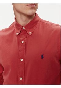 Polo Ralph Lauren Koszula 710937993002 Czerwony Regular Fit. Typ kołnierza: polo. Kolor: czerwony. Materiał: bawełna #4