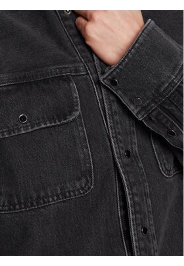 Samsoe & Samsoe - Samsøe Samsøe Kurtka jeansowa Ellen F22400111 Czarny Regular Fit. Kolor: czarny. Materiał: bawełna