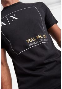 Armani Exchange - T-shirt męski ARMANI EXCHANGE. Długość rękawa: krótki rękaw. Długość: krótkie. Wzór: nadruk #4