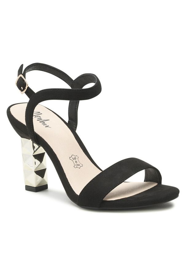 Sandały Menbur. Kolor: czarny