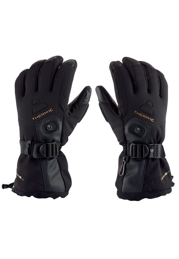 Rekawica narciarski czlowiek Therm-ic Ultra Heat Gloves Men do 10 godzin ciepla. Kolor: czarny. Materiał: skóra. Technologia: Primaloft. Sport: narciarstwo