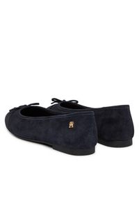 TOMMY HILFIGER - Tommy Hilfiger Baleriny FW0FW09357 Granatowy. Kolor: niebieski. Materiał: zamsz, skóra #6