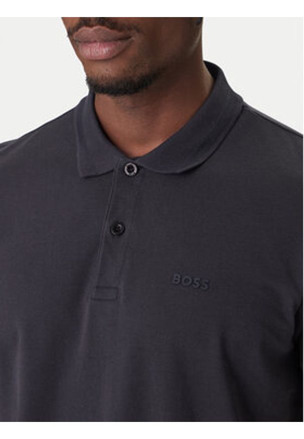 BOSS Polo Pio 1 50554574 Granatowy Regular Fit. Typ kołnierza: polo. Kolor: niebieski. Materiał: bawełna