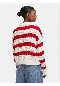 Tommy Jeans Sweter DW0DW22926 Czerwony Loose Fit. Kolor: czerwony. Materiał: bawełna #4