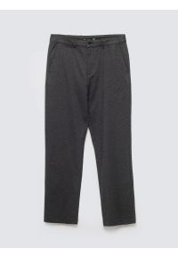 Big-Star - Spodnie męskie chinosy szare Debren 902. Kolor: szary. Materiał: tkanina. Wzór: haft. Styl: elegancki #3