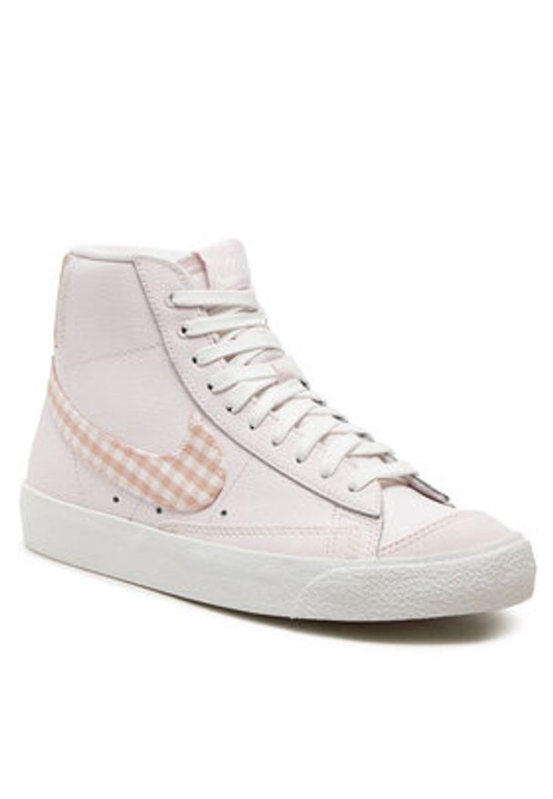 Nike Sneakersy Blazer Mid '77 FD9163-600 Różowy. Kolor: różowy. Materiał: skóra