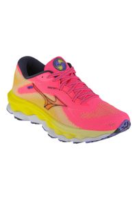 Buty do biegania damskie, Mizuno Wave Sky 7. Kolor: różowy. Materiał: guma, materiał, syntetyk, tkanina. Model: Mizuno Wave #1