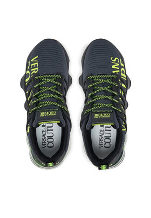 Versace Jeans Couture Sneakersy 79YA3SU1 ZSC93 831 Szary. Kolor: szary. Materiał: materiał
