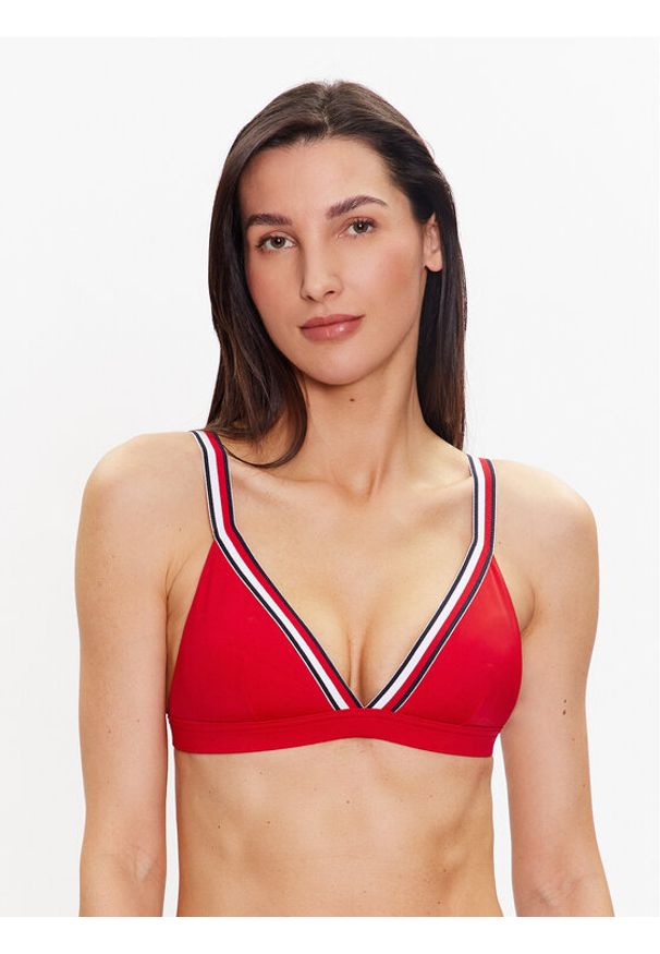 TOMMY HILFIGER - Góra od bikini Tommy Hilfiger. Kolor: czerwony