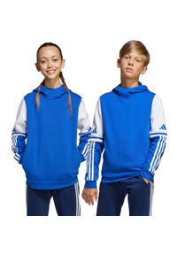 Adidas - Bluza dla dzieci adidas Squadra 25 Sweat Hoody. Kolor: biały, wielokolorowy, niebieski