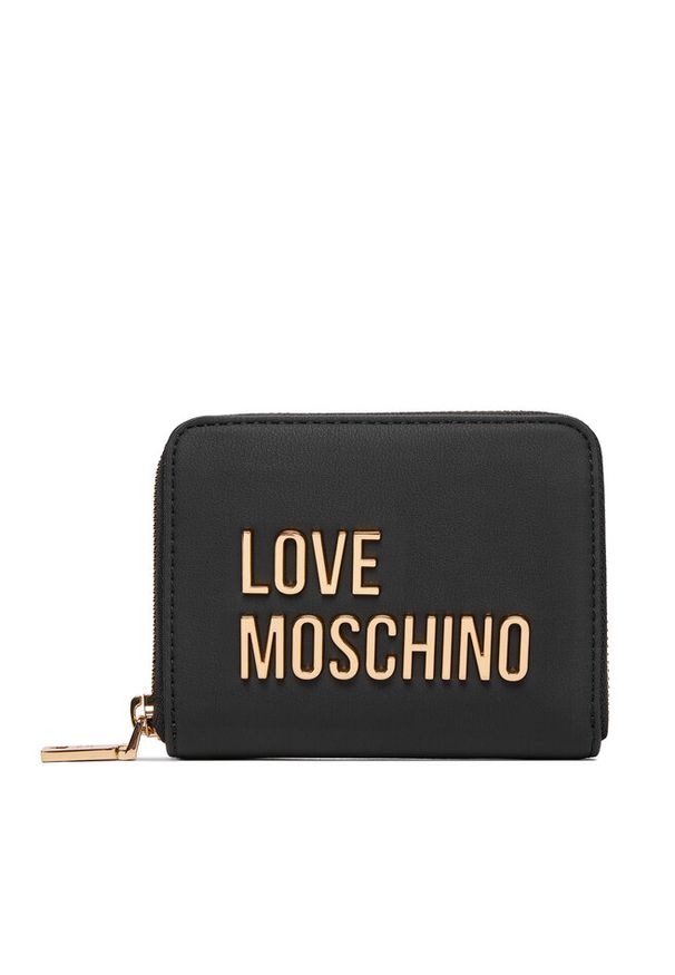 Love Moschino - Duży Portfel Damski LOVE MOSCHINO. Kolor: czarny
