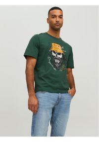 Jack & Jones - Jack&Jones T-Shirt Roxbury 12227779 Zielony Regular Fit. Kolor: zielony. Materiał: bawełna