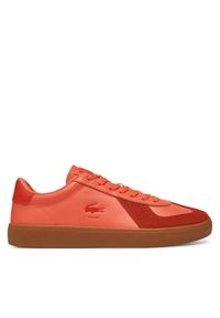 Lacoste Sneakersy Baseshot 7-49SFA0030 Pomarańczowy. Kolor: pomarańczowy. Materiał: skóra #1