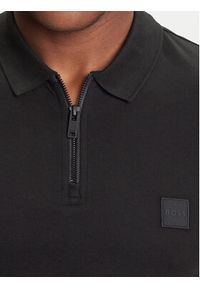 BOSS Polo Passerzip 50537507 Czarny Slim Fit. Typ kołnierza: polo. Kolor: czarny. Materiał: bawełna #2
