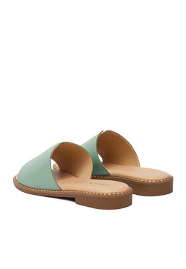 Lasocki Klapki CEO-RST-KM215-01 Zielony. Kolor: zielony. Materiał: skóra