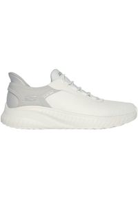 skechers - Buty sportowe męskie Skechers Bobs Squad Chaos T. Kolor: biały. Materiał: materiał #1