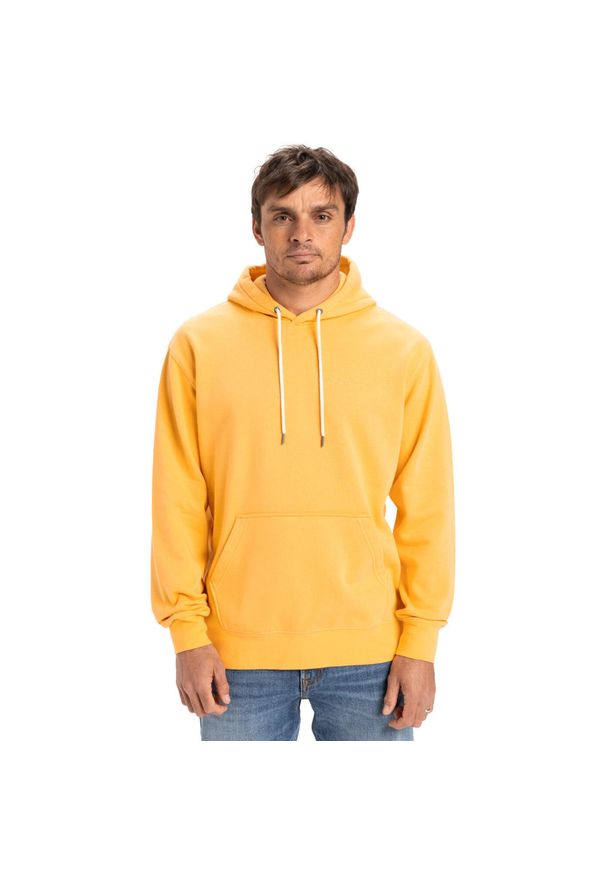 Quiksilver - Bluza z kapturem dla Mężczyzn SALT WATER Pomarańczowy. Typ kołnierza: kaptur. Kolor: pomarańczowy, wielokolorowy, żółty. Materiał: materiał, poliester, bawełna. Długość: długie