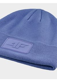 4f - Czapka beanie uniseks - granatowa. Kolor: niebieski. Materiał: syntetyk, materiał. Sezon: zima. Styl: sportowy, klasyczny #2