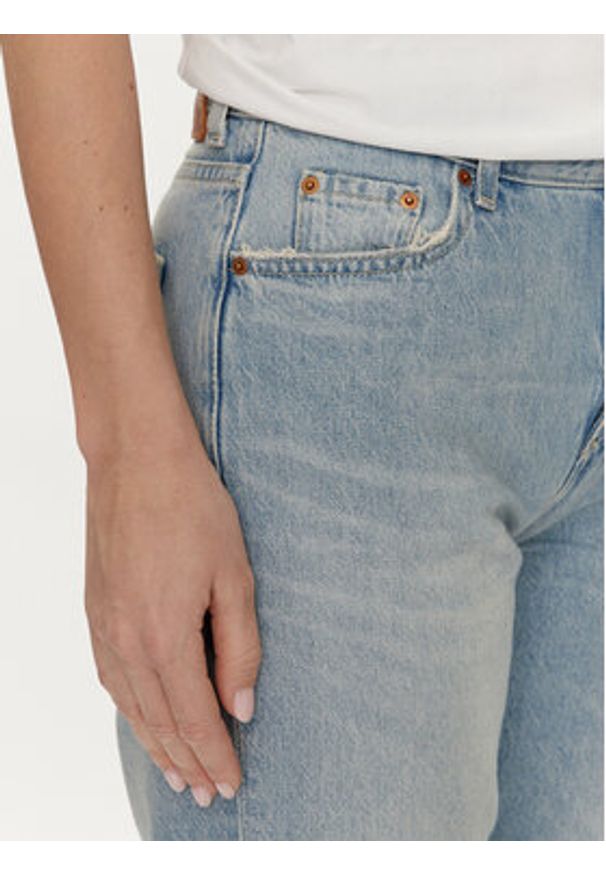 Mustang Jeansy Brooke 1013427 Niebieski Straight Fit. Kolor: niebieski