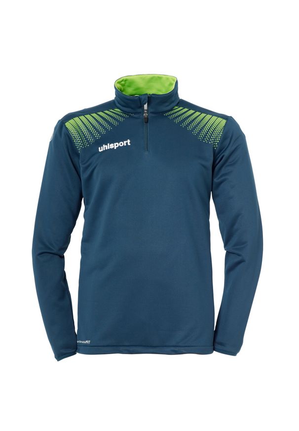 UHLSPORT - Kurtka 1/4 zip Uhlsport Goal. Kolor: niebieski, zielony, wielokolorowy. Sport: fitness, piłka nożna