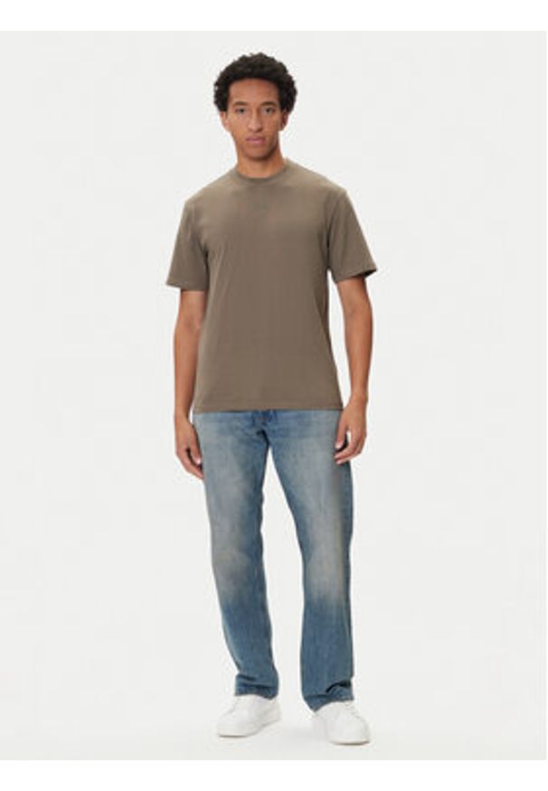Hugo - HUGO T-Shirt Dapolino 50488330 Zielony Relaxed Fit. Kolor: zielony. Materiał: bawełna