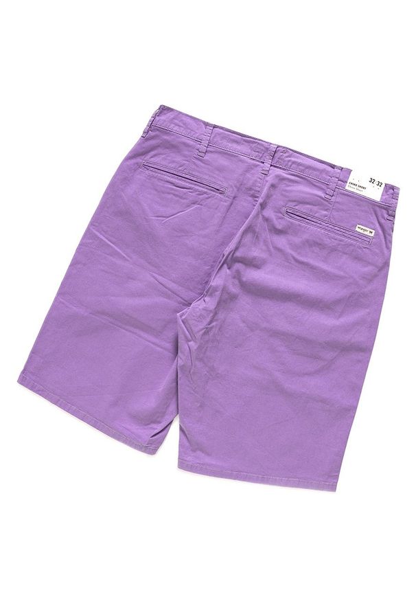 Wrangler - SPODENKI WRANGLER CHINO SHORT ORCHID PURPLE W14AMM25S 112126570. Materiał: materiał. Wzór: jednolity