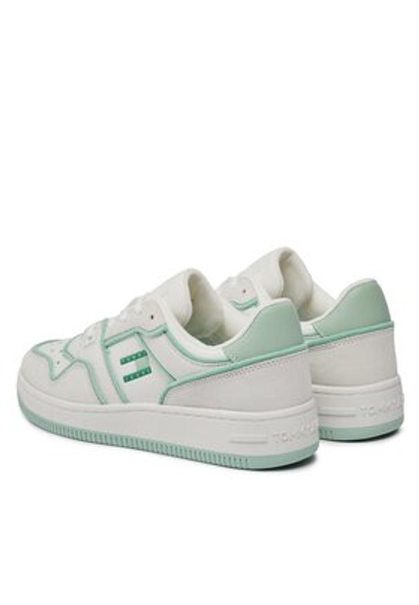 Tommy Jeans Sneakersy Tjw Retro Basket Foam Edge EN0EN02420 Écru. Materiał: skóra