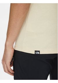 The North Face T-Shirt Fine NF0A8A6M Beżowy Regular Fit. Kolor: beżowy. Materiał: syntetyk, bawełna