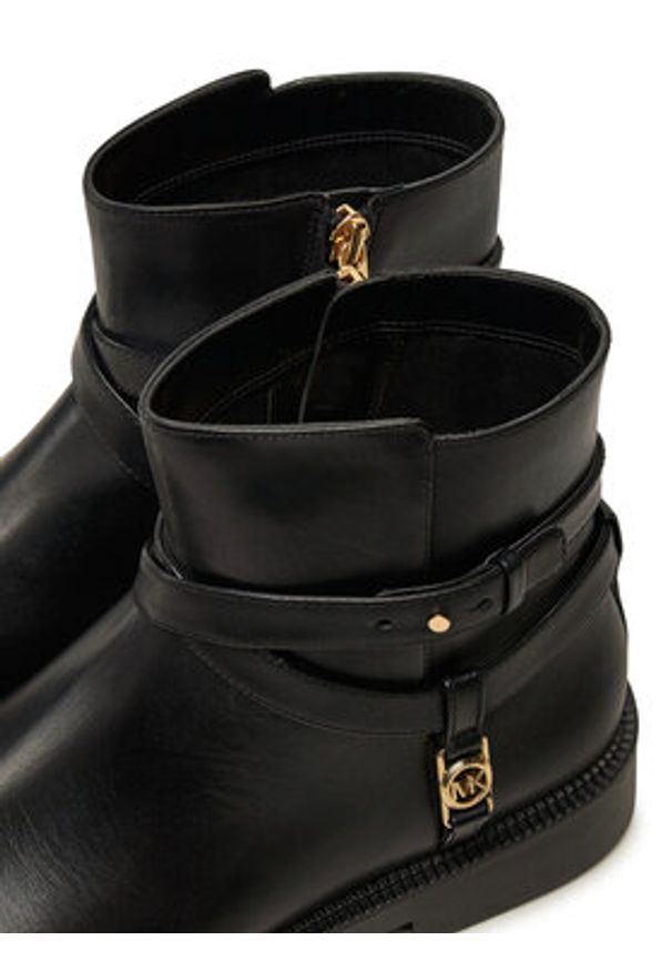 MICHAEL Michael Kors Botki 40F4ABME5L Czarny. Kolor: czarny. Materiał: skóra