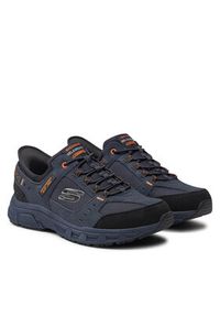 skechers - Skechers Sneakersy Oak Canyon 237450 Granatowy. Kolor: niebieski. Materiał: zamsz, skóra #5