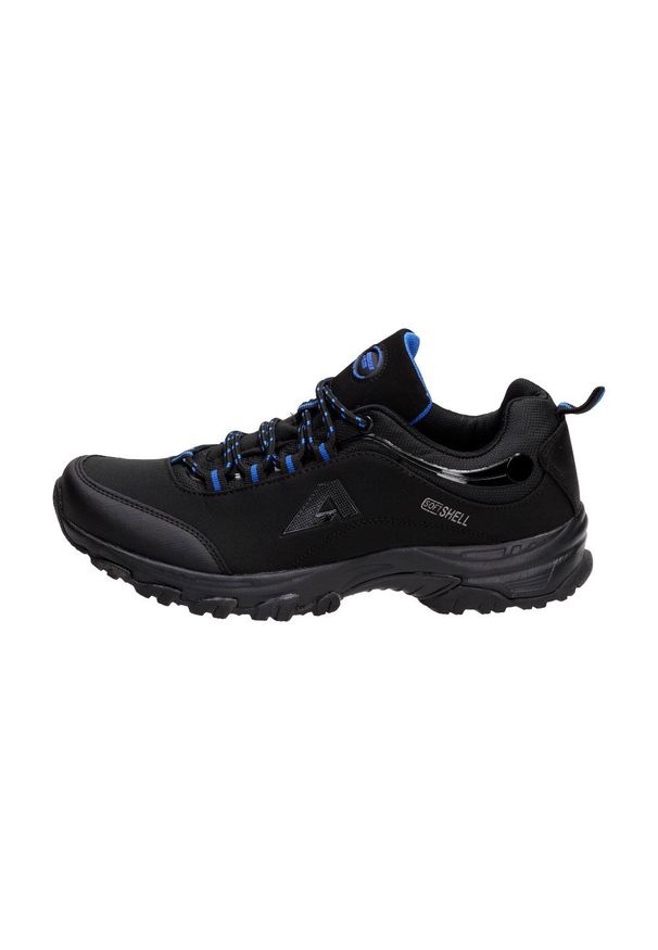American Club - Czarne buty trekkingowe AMERICAN CLUB WT51 RY. Kolor: czarny. Materiał: tkanina, materiał, softshell. Szerokość cholewki: normalna. Obcas: na obcasie. Wysokość obcasa: średni