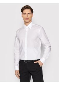 BOSS - Boss Koszula H-Hank-Kent-C1-214 50469345 Biały Slim Fit. Typ kołnierza: kołnierzyk klasyczny. Kolor: biały. Materiał: bawełna #1