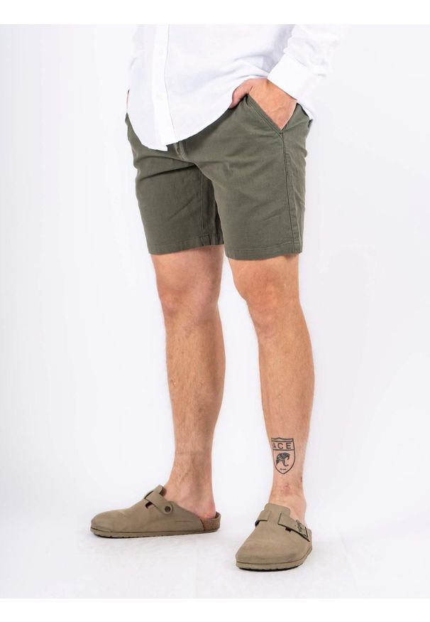 MARCUS - Męskie Spodenki Marcus Brad Shorts Beetle Green 19-200239-5097
