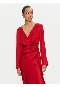 Imperial Sukienka koktajlowa AFGSIBA Czerwony Regular Fit. Kolor: czerwony. Materiał: syntetyk. Styl: wizytowy #4
