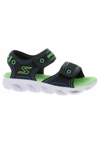 skechers - Buty do chodzenia dla dzieci Skechers Hypno Splash. Zapięcie: rzepy. Kolor: czarny. Materiał: materiał