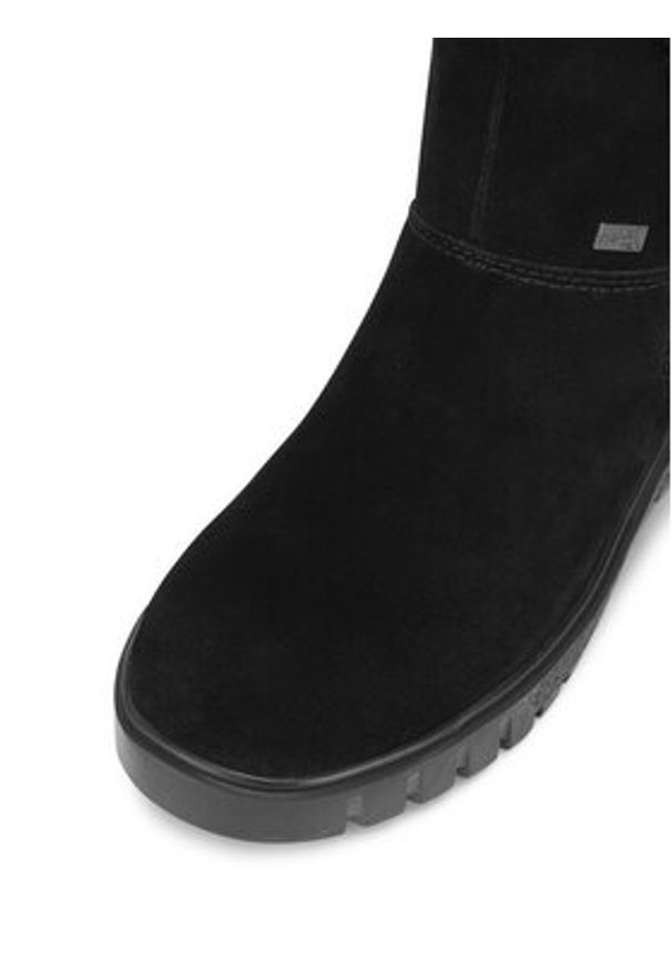 Rieker Botki Y3470-00 Czarny. Kolor: czarny. Materiał: skóra, zamsz