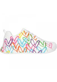 skechers - Buty sneakersy sportowe damskie Skechers Uno Lite białe wygodne. Kolor: biały, wielokolorowy