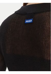 Hugo - HUGO Sweter Slumy_B 50543045 Czarny Slim Fit. Kolor: czarny. Materiał: wiskoza #3